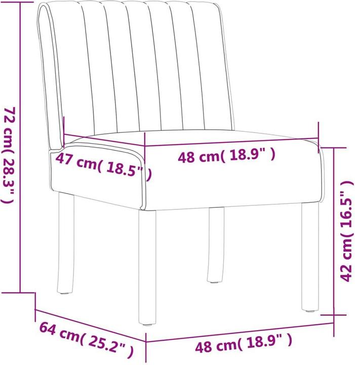 Actual product image VidaXL Polsterstuhl Gelb Samt