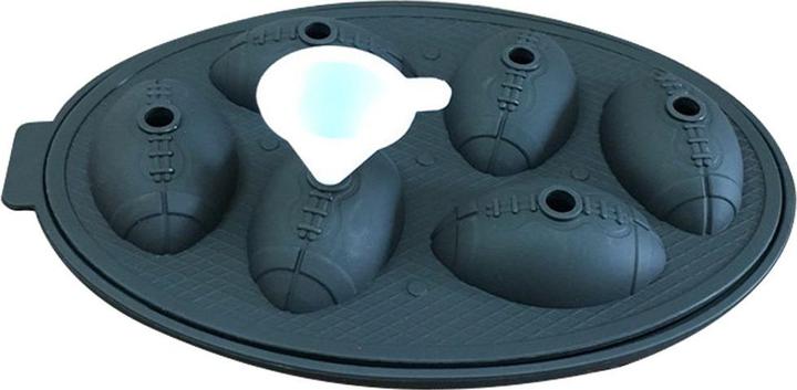Produktbild König Design Silikon Eiswürfelform Football Eisform Whisky Runden Ice Ball Eiswürfelbehälter