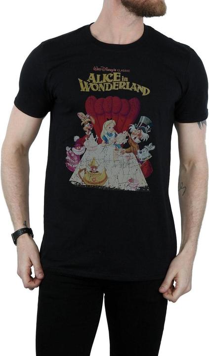 Immagine prodotto Disney Alice In Wonderland Retro Poster Maglietta Uomo (XL)