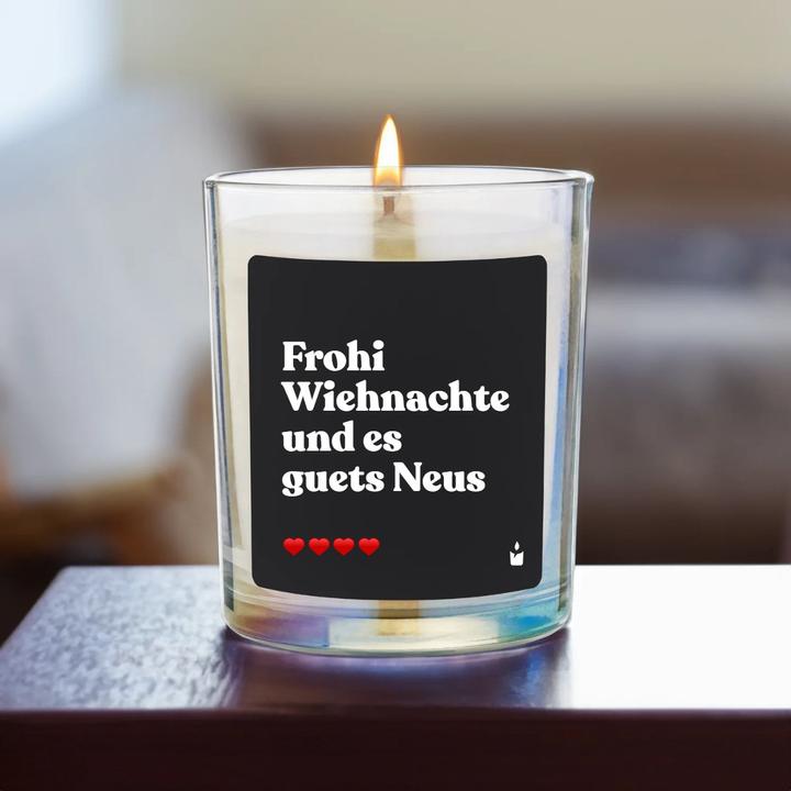 Produktbild Chatty Candles Duftkerze Flowery Frohi Wiehnachte und es guets Neus