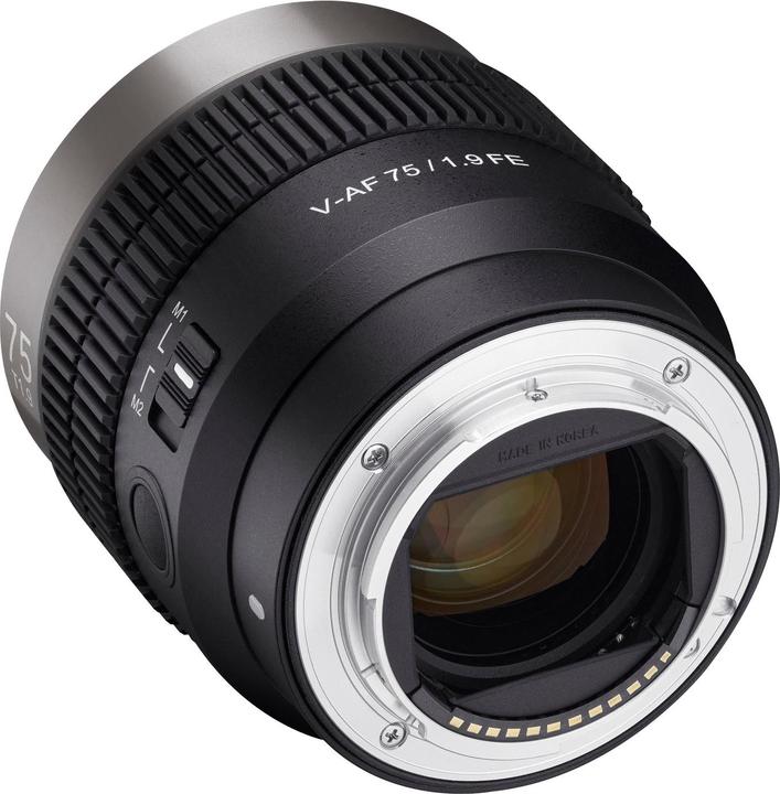 Actual product image Samyang V-AF 75mm T1.9, Sony E (Sony E, full size)