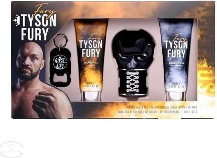 Produktbild Tyson Fury Geschenkset 100ml EDT, Duschgel, Körperlotion mit Schlüsselanhänger
