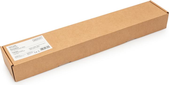 Actual product image Digitus 1U Aluminum PDU rackmountable 7xC13 2xC19 16A 230VAC 50/60Hz IEC C20 inlet