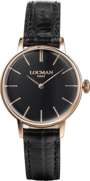 Produktbild Locman Italy Damenuhr 1960 Lady schwarz/roségold PVD Ref. 0253 (Analoguhr)