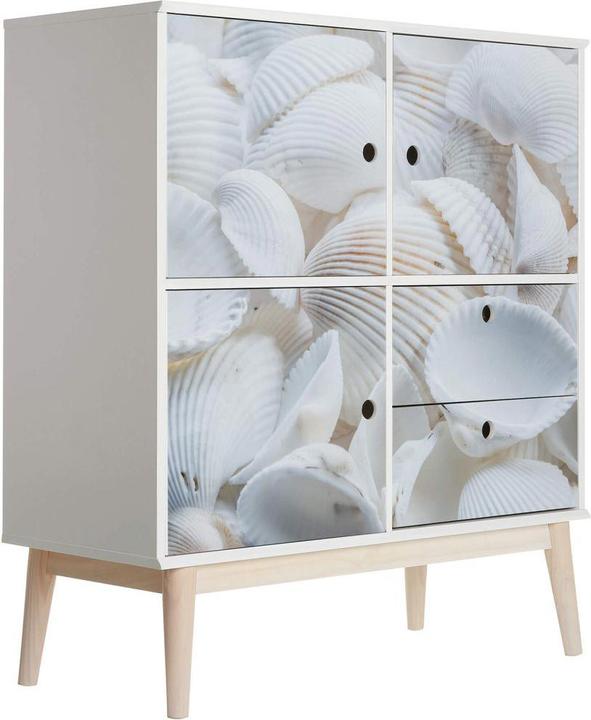 Produktbild Trenddeko Weisse Muscheln (100 x 70 cm)