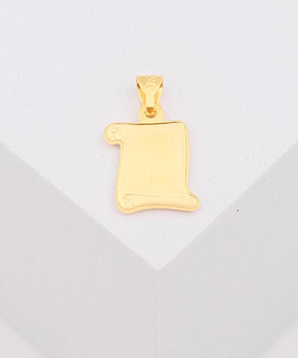 Image du produit Muau Angel pendentif yellow gold 750 scroll, 16x10mm (Or jaune 750/18K)