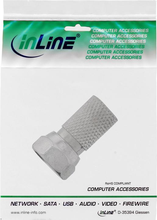 Actual product image InLine Connector for coaxial cable (Antenna cable)