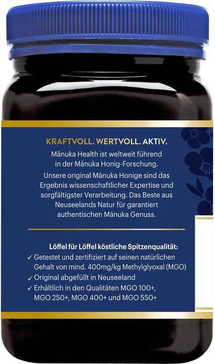 Image du produit Manuka Health MGO 400+ Miel de Manuka 500 g (500 g)
