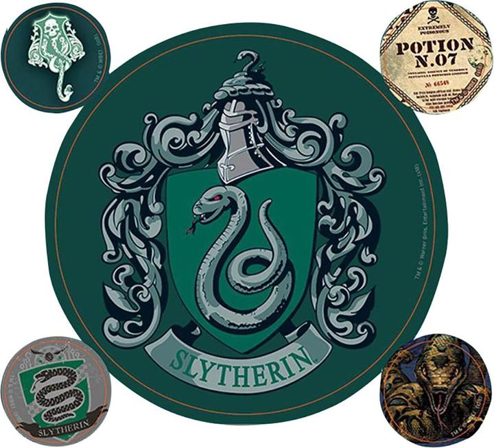 Actual product image Slytherin stickers 5-pack set vinyl