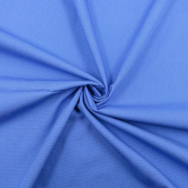 Image du produit Stoffrestposten Coton - Motif losange sur bleu - Vente minimale : 1 mètre