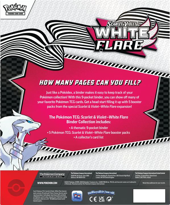 Actual product image Asmodée Scarlet & Violet: White Flare Binder Collection (English, Booster Pack)