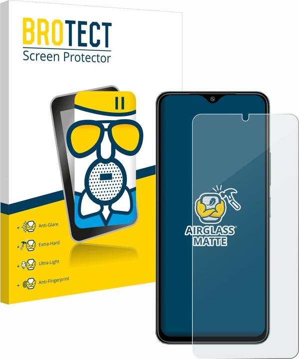 Immagine prodotto BROTECT Pellicola di vetro antiproiettile AirGlass Matt (1 Pezzo/i, Xiaomi Redmi A3)