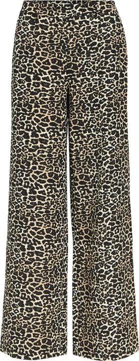Object Leoprint trousers with wide leg
