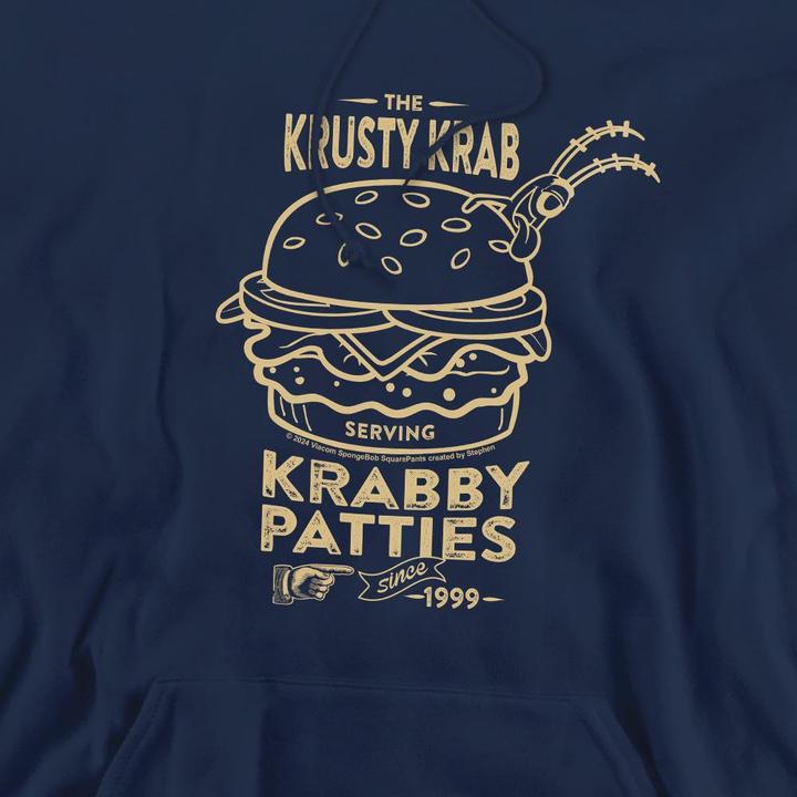 Immagine prodotto Spongebob Squarepants The Krusty Krab Shock Mono Felpa con Cappuccio Uomo (S)