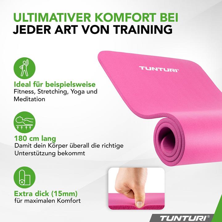 Actual product image Tunturi NBR Fitness Matte (15 mm)