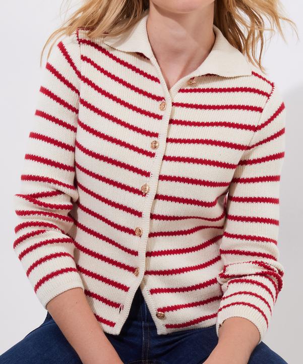 Actual product image Joe Browns Striped Collared Cardigan (42)