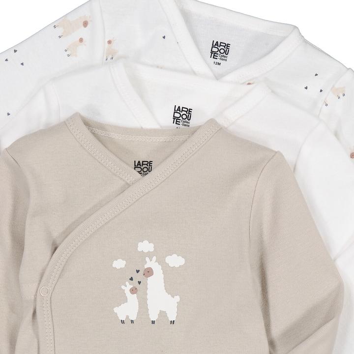 Actual product image La Redoute Collections 3 Pack First Time Bodysuits (86)