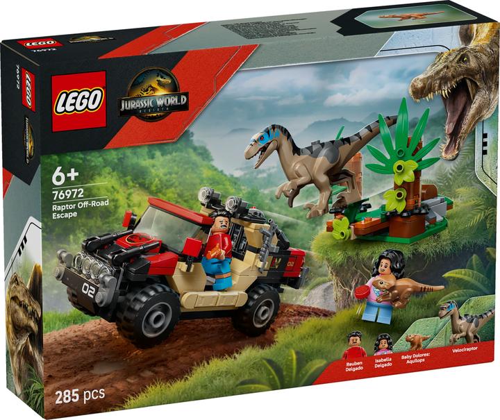 Produktbild LEGO Raptor: Verfolgungsjagd mit dem Geländewagen (76972, LEGO DC)