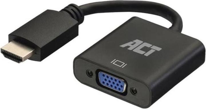 Image du produit 0.15 mètres, adaptateur HDMI-A mâle vers VGA femelle, avec audio (VGA, HDMI, 1.50 cm)