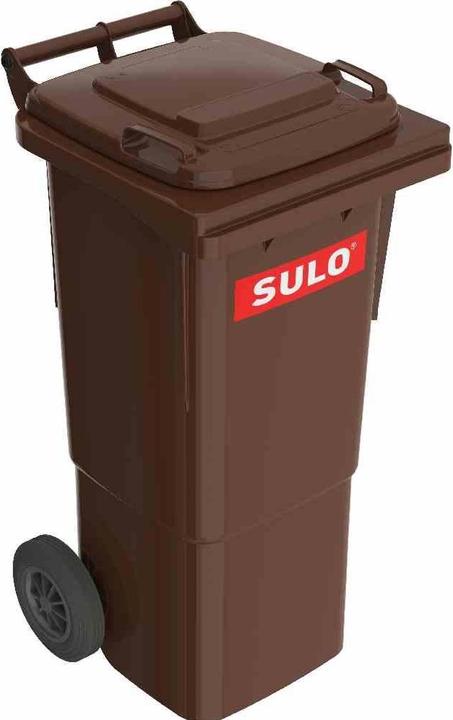 SULO Müllgrossbehälter, 60 l Fassungsvermögen, aus Kunststoff in Farbe braun, 44,5x51,6x92 cm (60 l)
