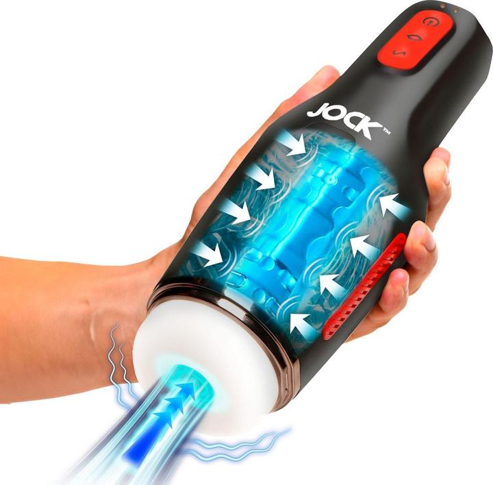 Productafbeelding Curve Toys Sucking and Vibrating Masturbator - 15X - Black