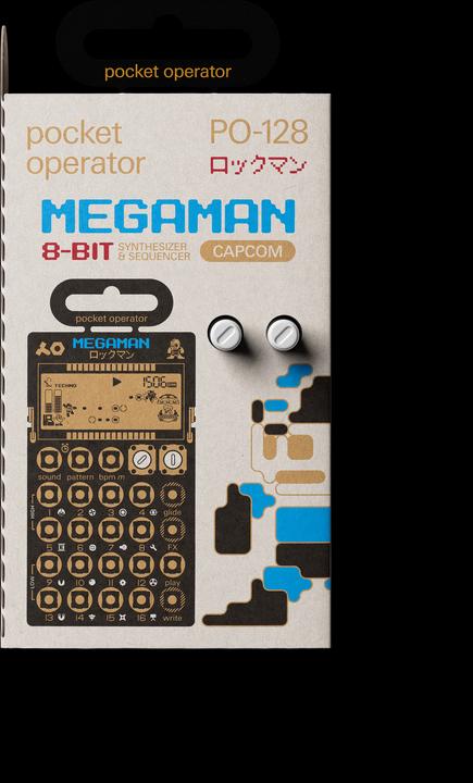 Actual product image Teenage Engineering Synthesizer PO-128 Mega Man