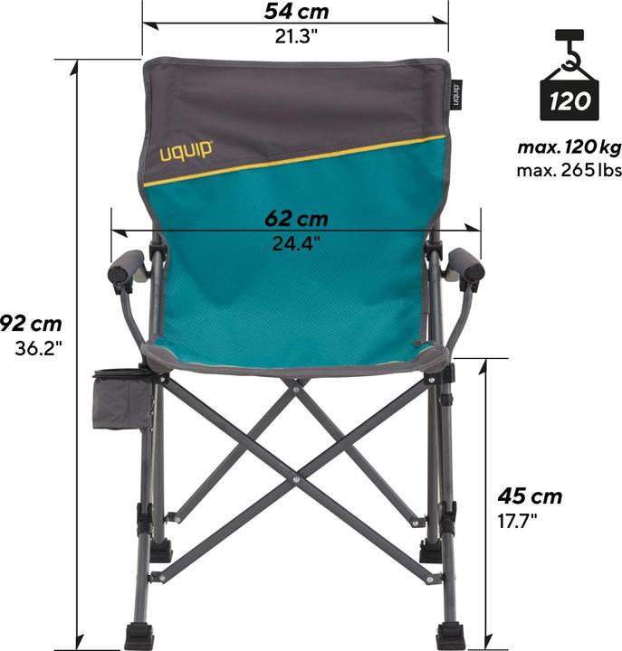 Actual product image Uquip Roxy camping chair