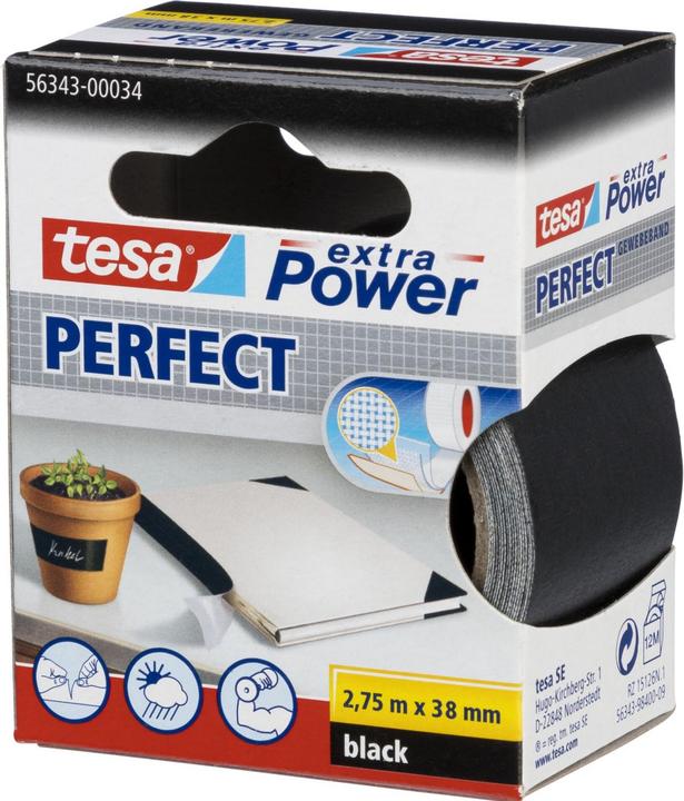 Produktbild tesa EXTRA POWER PERFECT Gewebeband, gewebeverstärktes Ductape (38 mm)