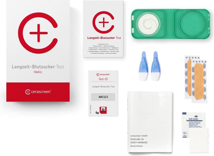 Produktbild Cerascreen Selbsttest Langzeit Blutzucker (1 x)