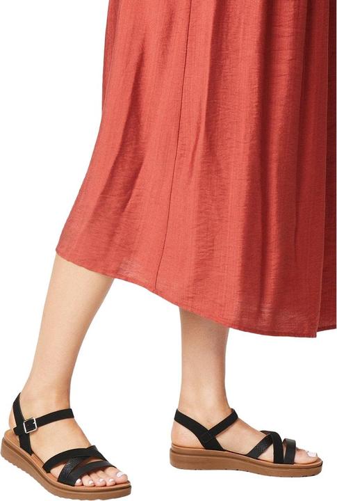 Actual product image Good For The Sole Womens/Ladies Axel Asymmetric Panel Wide Sandals (39)