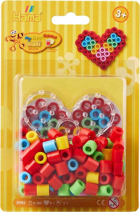 Productafbeelding Hama Strijkkralen set Maxi - Hart, 100 stuks.