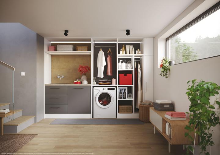 Produktbild Hoover H-WASHeDRY 350 H3DP4854TA6/1-S Waschmaschine-Trockner Freie Aufstellung
