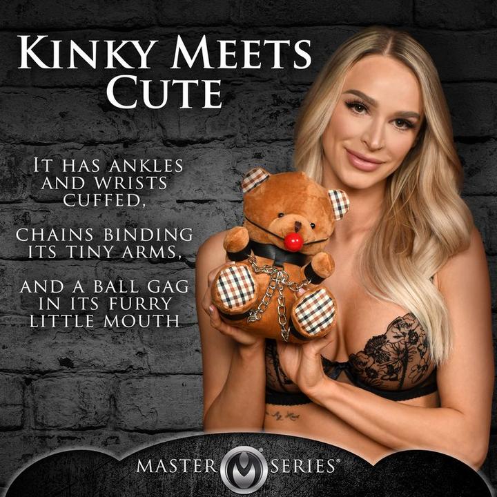 Actual product image Master Series Gagged Bondage Bear