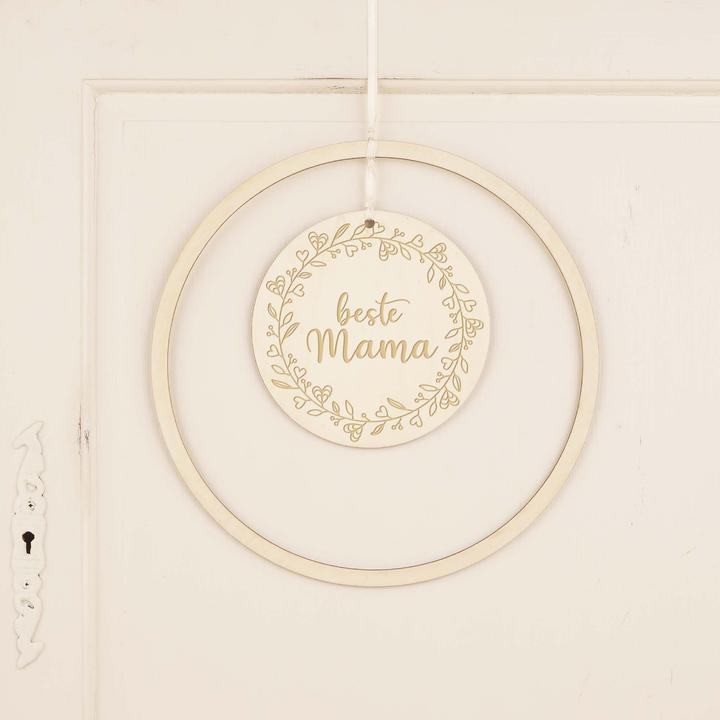 Actual product image Geschenkkörbe CH Wooden loop Mother's Day "Best Mum"