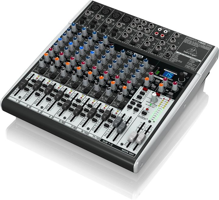 Actual product image Behringer XENYX X1622USB, 12 channel mixer effects and USB (Studio- and Livemixer)