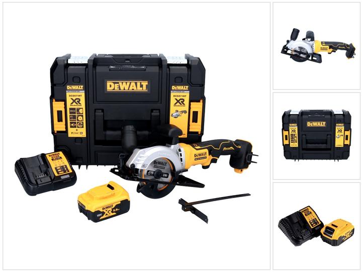 DeWalt DCS 571 P1 Sega circolare portatile a batteria 18 V 115 mm Brushless + 1x batteria 5,0 Ah +