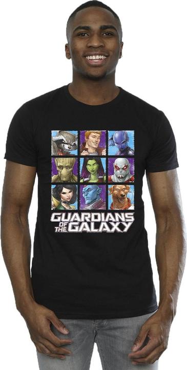 Actual product image Guardians of the Galaxy Mens Character Squares T-Shirt (4XL)