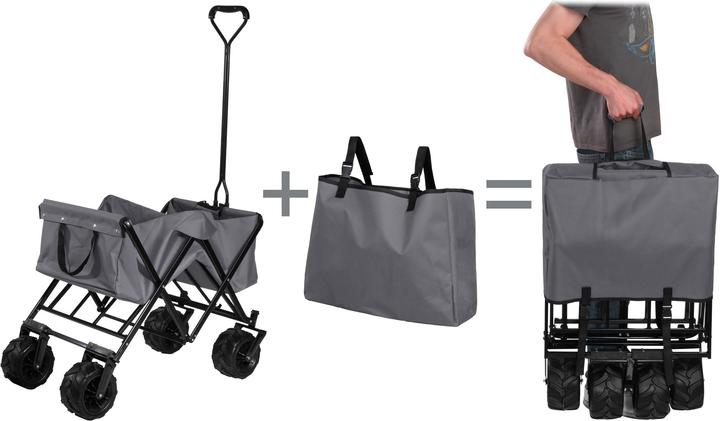 Actual product image tectake Foldable handcart