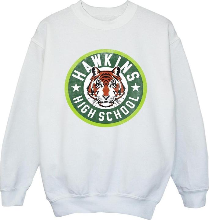 Netflix Stranger Things Hawkins Tiger Circle Sweatshirt Mädchen
