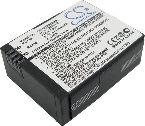 Actual product image GreenCell Battery for GoPro HD Hero3 (Camera battery)