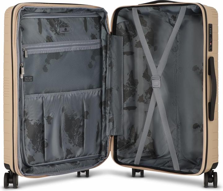 Immagine prodotto Franky Dallas 3.0 Carrello a 4 ruote M 65 cm con piega elastica (74 l, M (50 - 90l))
