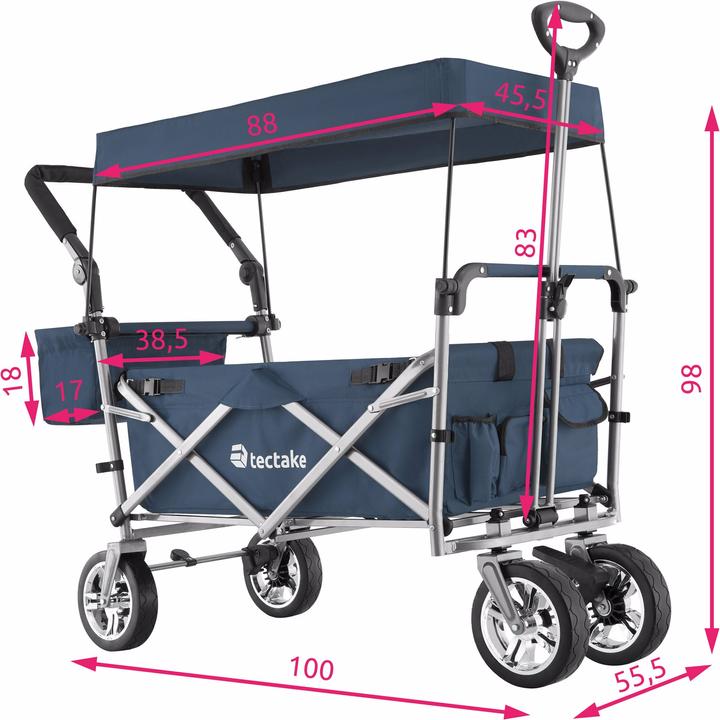 Actual product image tectake Nico Collapsible Handcart