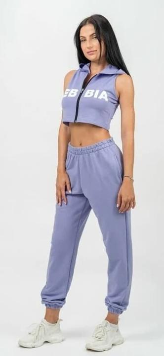 Image du produit Nebbia Sleeveless Zip-Up Hoodie Muscle Mommy 258 - light purple (XS)