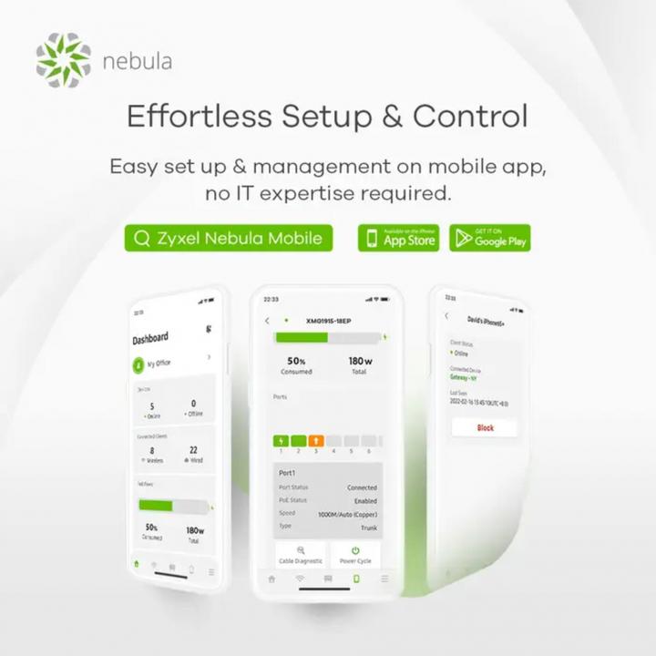 Actual product image Zyxel FWA505 Nebula