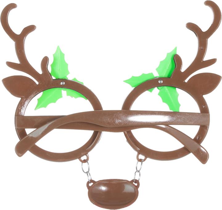 Produktbild Dressforfun Spassbrille Rentier mit Blättern