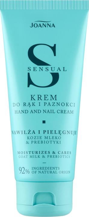 Joanna Sinnliche Hand- und Nagelcreme mit Ziegenmilch und Präbiotika Feuchtigkeitsspendender