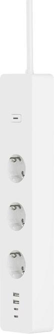 Produktbild Woox R6132 Intelligente Steckerleiste 3 AC-Ausgänge Type F (CEE 7/4) 1,5 m 4 3680 W Weiss (3 x, CEE 7/4, 1.50 m)