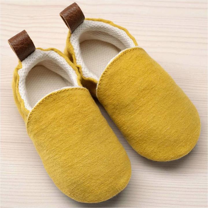 Pololo Baumwoll Schuhe, gelb Gr. 18/19 (19)