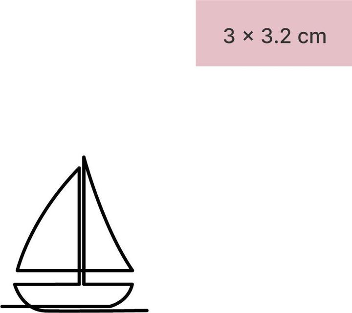 Produktbild minink Temporäres Tattoo – Boot