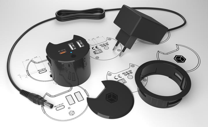 Produktbild Icy Box IB-HUB1407 (30 W)